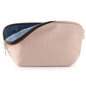 KUSSHI Signature Makeup Bag in Blush Pink Leather